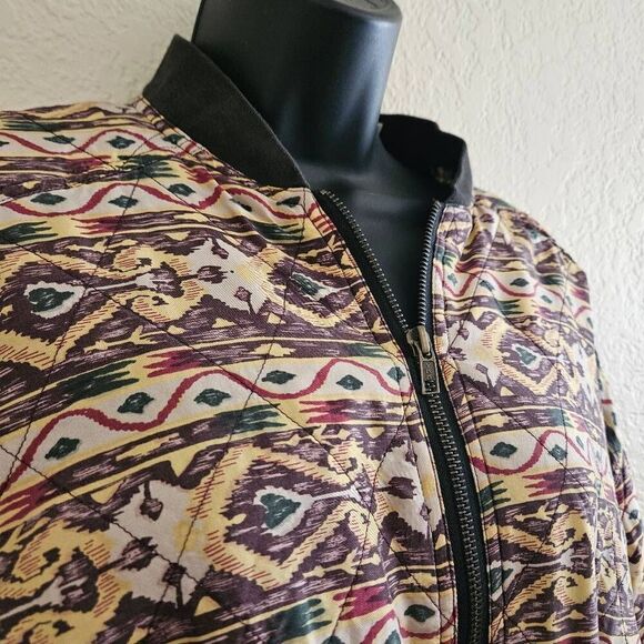 Robert Stock Vintage Southwest Geometric Bomber Jacket - Picture 2 of 8